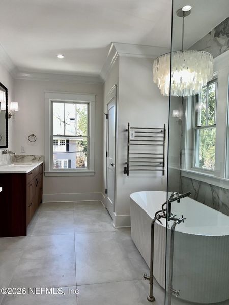 Furnished interior view inside a new home in , Jacksonville (Image 70).