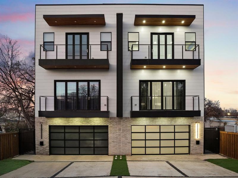 Front exterior of a new home in , Dallas, TX, highlighting curb appeal (Image 23).