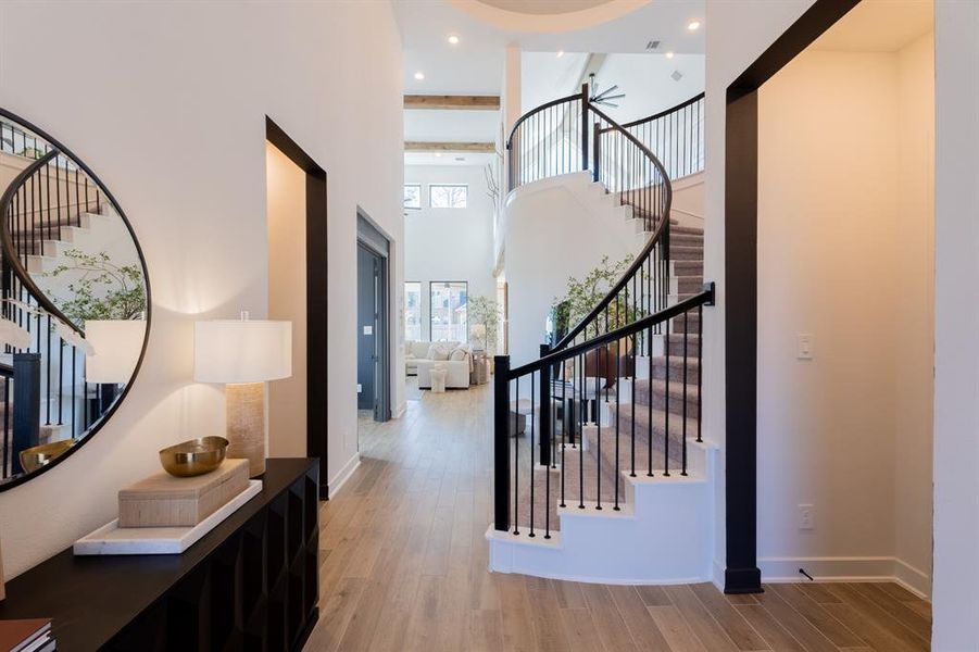 TALL ceilings in the entry way