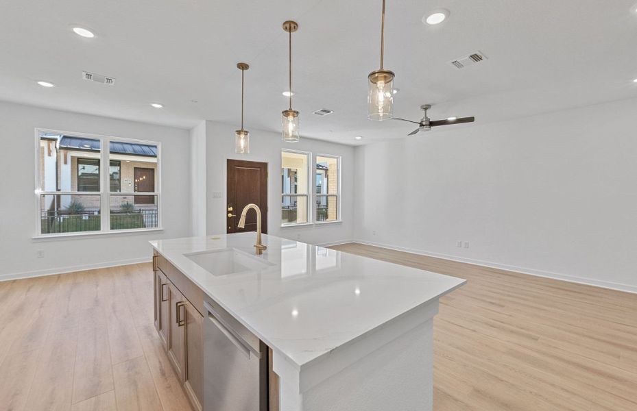Furnished interior view inside a new home in Monarch on Main, Round Rock (Image 3).