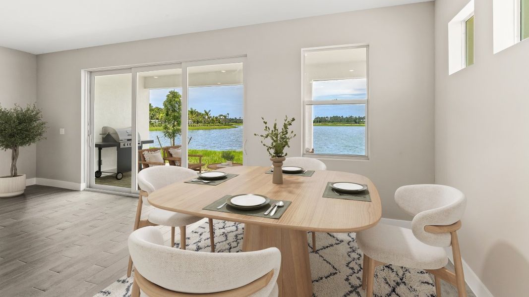 Representative furnished interior of a home built from the Shelby by D.R. Horton in Coral Bay - Express & Tradition, North Fort Myers (Image 13).