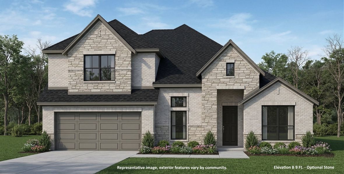 Representative exterior photo of a completed home built from the Windsor by John Houston Homes in Chapel Ridge, Lorena, TX (Image 5).