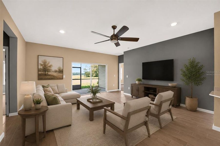 Furnished interior view inside a new home in , Alachua (Image 15). Furnished interior view inside a new home in , Alachua (Image 15).