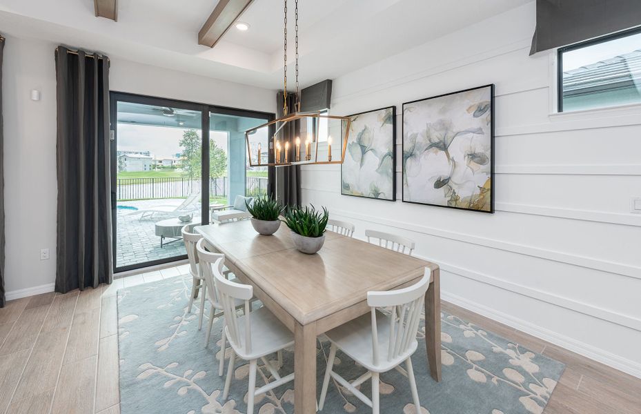 Café overlooking covered lanai Café overlooking covered lanai