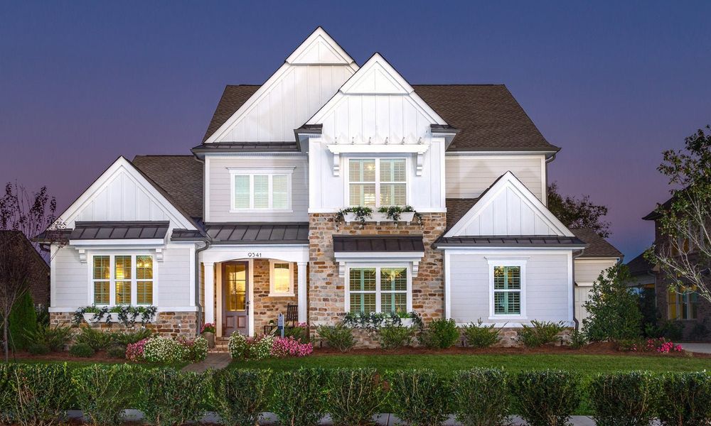 Representative exterior photo of a completed home built from the Monterey by Classica Homes in Riverchase Estates, Lancaster, SC (Image 28).