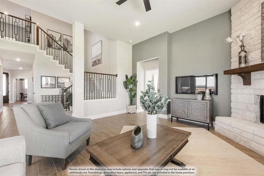 Furnished interior view inside a new home in Hayes Crossing, Midlothian (Image 23).