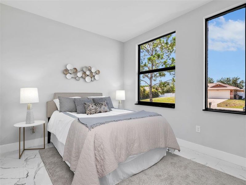 Furnished interior view inside a new home in , Cape Coral (Image 8). Furnished interior view inside a new home in , Cape Coral (Image 8).