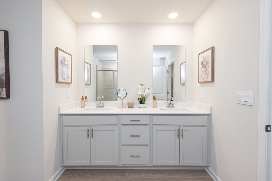 Furnished interior view inside a new home in Harmony Manor, Fairburn (Image 13).