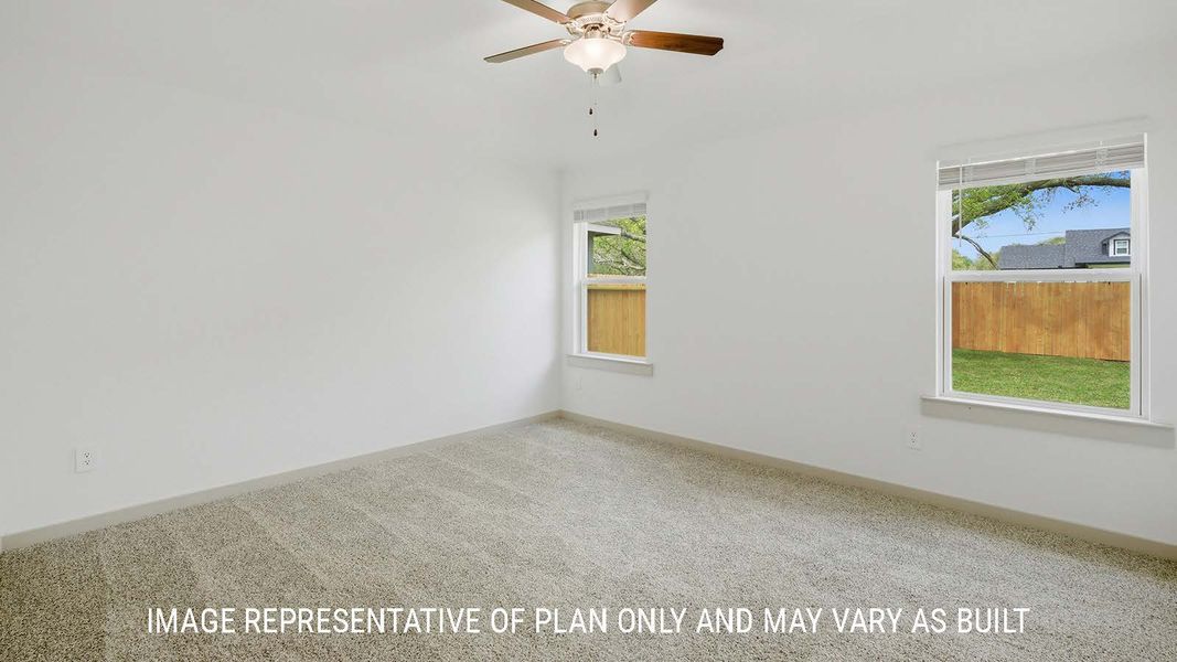 Representative unfurnished interior of a home built from the Bellvue by D.R. Horton in China Grove, China (Image 23).