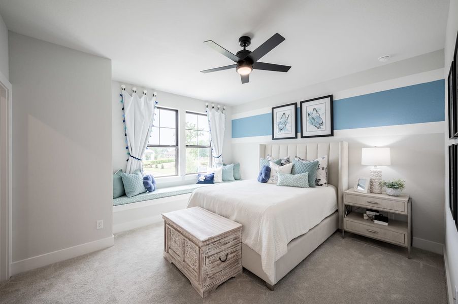 Representative furnished interior of a home built from the Meritage by Tri Pointe Homes in Legacy Grove, Montgomery (Image 46).