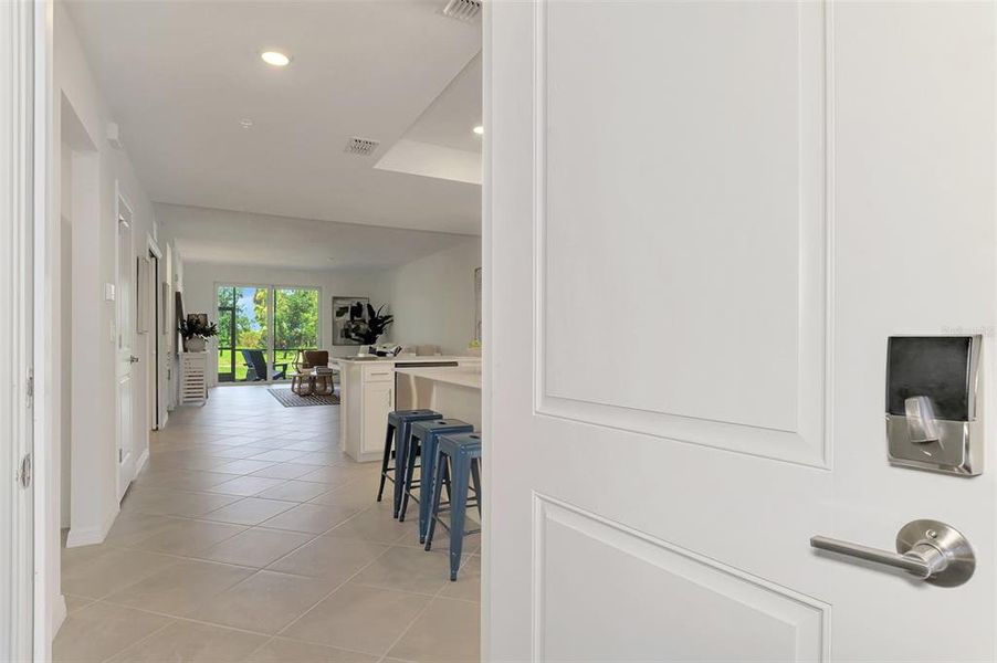 Furnished interior view inside a new home in Wellen Park Golf & Country Club, Venice (Image 43).