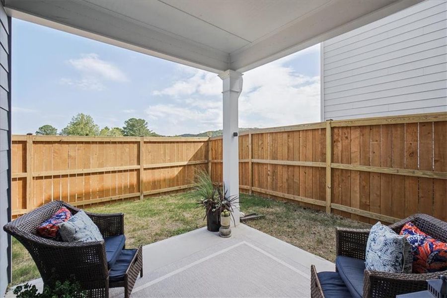 Exterior details and patio area of a home in , Cartersville (Image 3).