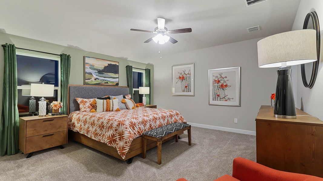 Furnished interior view inside a new home in Sandstone Estates, Granbury (Image 18). Furnished interior view inside a new home in Sandstone Estates, Granbury (Image 18).