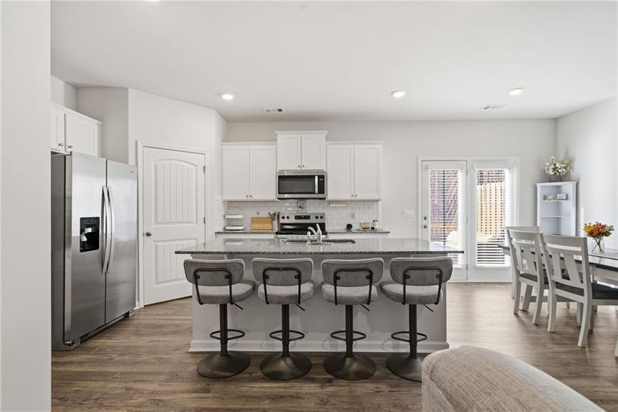 Furnished interior view inside a new home in , Dahlonega (Image 15). Furnished interior view inside a new home in , Dahlonega (Image 15).