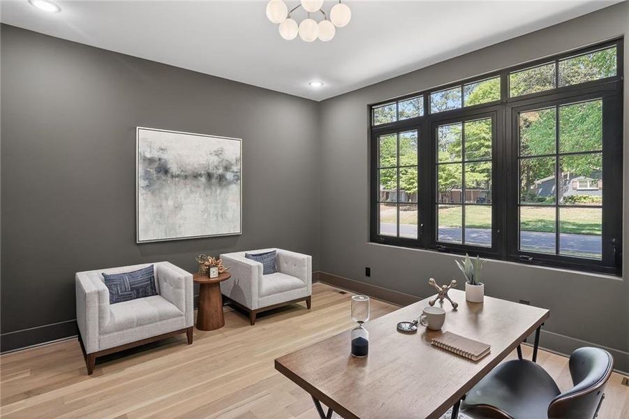Furnished interior view inside a new home in , Roswell (Image 29).