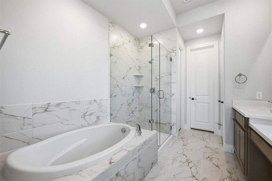 Furnished interior view inside a new home in Wildridge, Oak Point (Image 10).