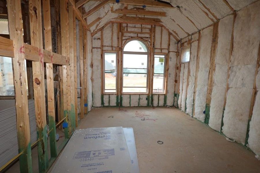 In-progress construction of a new home in Grand Central Park 55' Homesites, Conroe, TX (Image 23). In-progress construction of a new home in Grand Central Park 55' Homesites, Conroe, TX (Image 23).