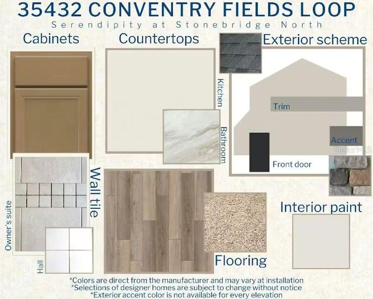 Sample of building materials used in homes in Stonebridge North, Zephyrhills (Image 3). Sample of building materials used in homes in Stonebridge North, Zephyrhills (Image 3).