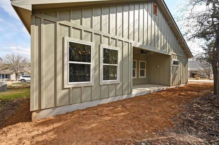 Exterior details and patio area of a home in , Wimberley (Image 20).