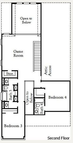 Second floor diagram