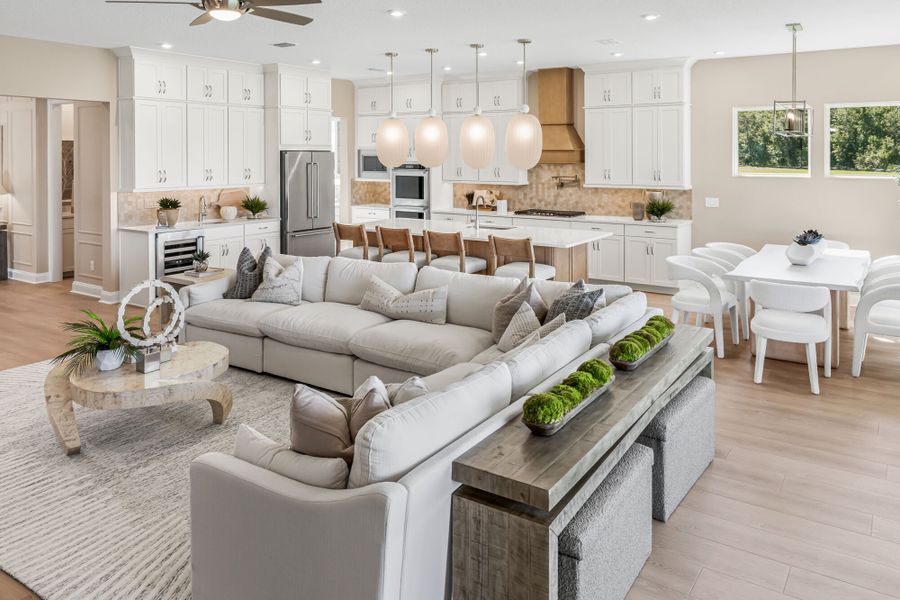 Representative furnished interior of a home built from the Lucia by Mattamy Homes in RiverTown - WaterSong, St. Johns (Image 6). Representative furnished interior of a home built from the Lucia by Mattamy Homes in RiverTown - WaterSong, St. Johns (Image 6).
