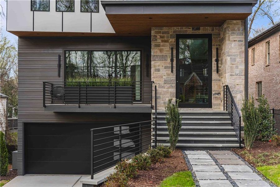Exterior details and patio area of a home in , Atlanta (Image 29).