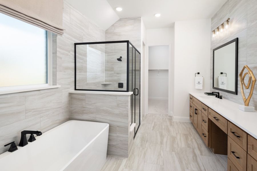 Representative furnished interior of a home built from the Jackson by UnionMain Homes in Cambridge Crossing, Celina (Image 47).