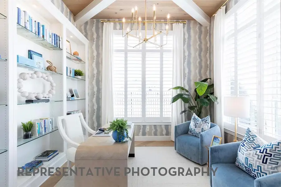 Furnished interior view inside a new home in StarView, Prosper (Image 6).