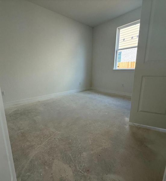 Construction progress - bedroom