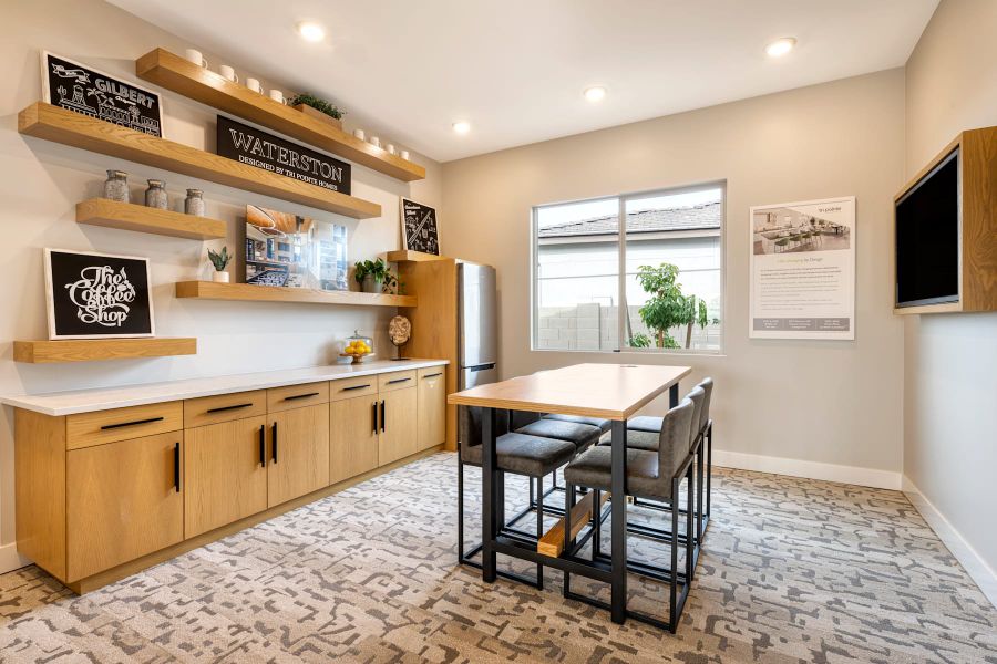 Representative furnished interior of a home built from the Calderwood Plan 4504 by Tri Pointe Homes in Waterston Central, Gilbert (Image 22).