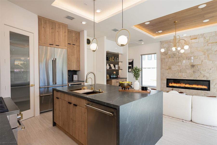 Furnished interior view inside a new home in , Stafford (Image 40).