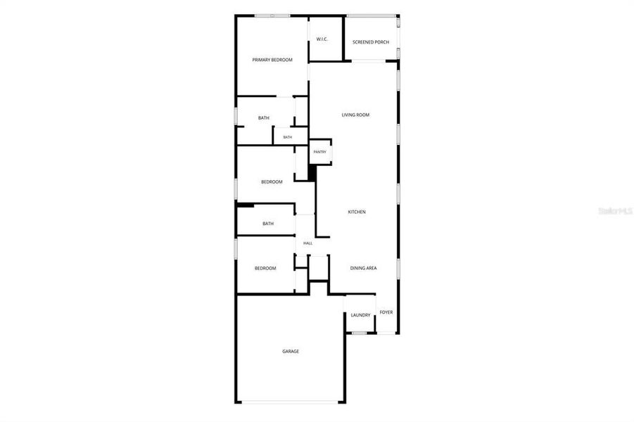 2D floor plan layout of this home in , Bradenton, FL (Image 5).