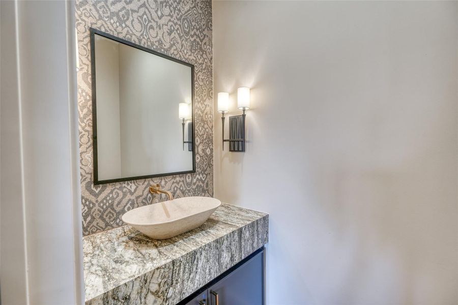 Downstairs half bath.