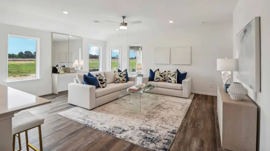 Furnished interior view inside a new home in Sunterra, Katy (Image 3).