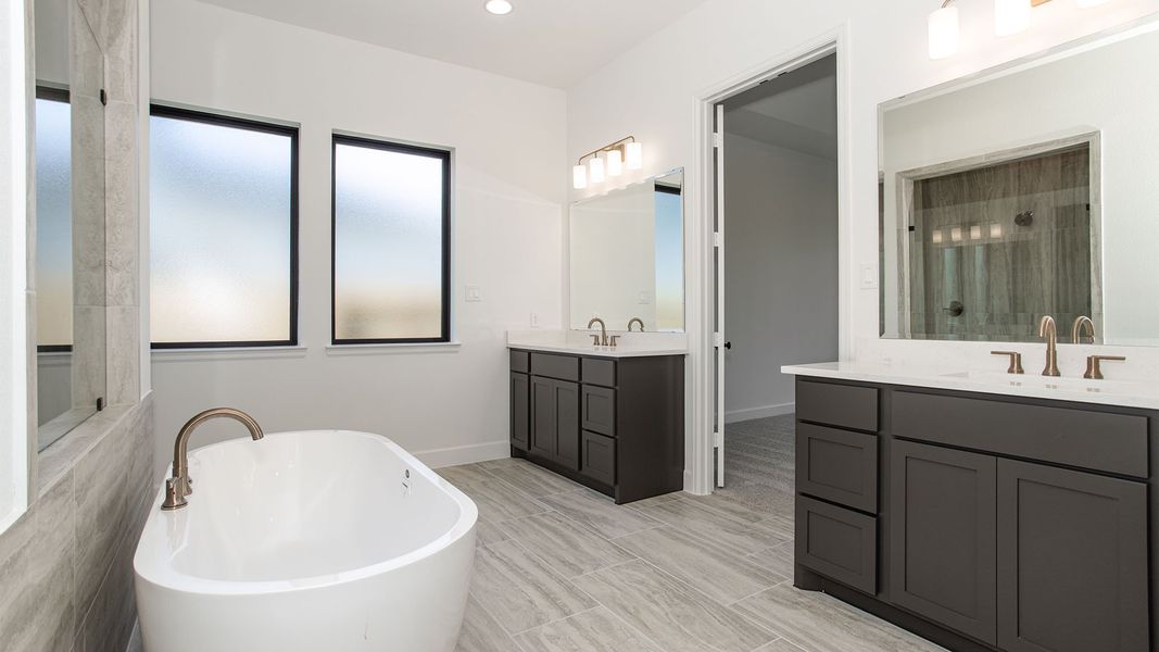 Furnished interior view inside a new home in Legacy Prairie at Katy Court, Katy (Image 5).
