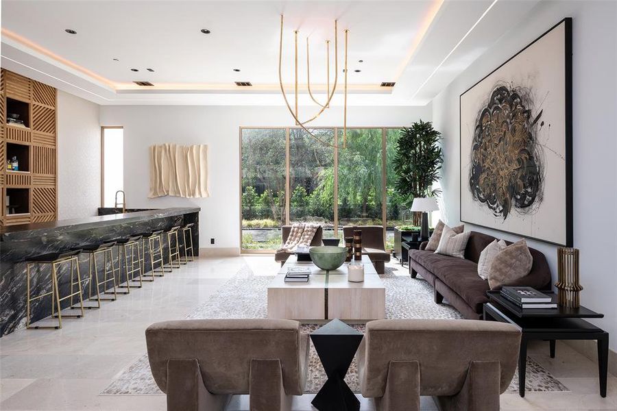 Furnished interior view inside a new home in , Dallas (Image 12).