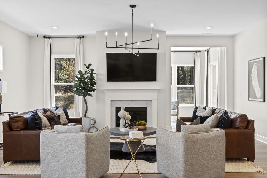 Representative furnished interior of a home built from the Whitmore II by Taylor Morrison in Tramore, Harrisburg (Image 4).