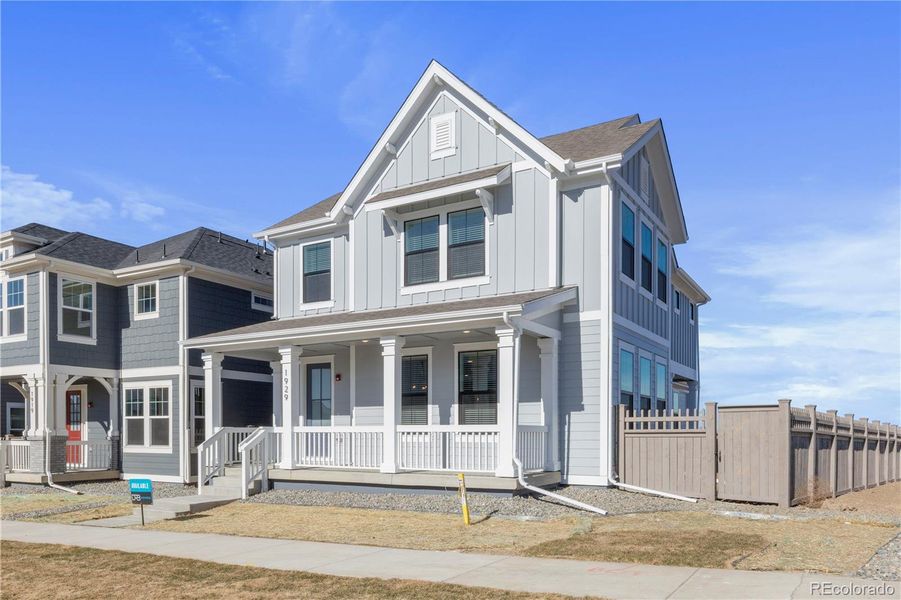 Front exterior of a new home in Westerly, Erie, CO, highlighting curb appeal (Image 16).