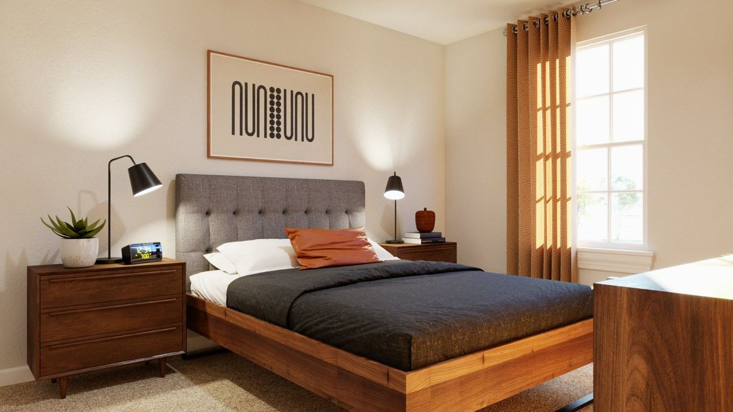 Representative furnished interior of a home built from the The Bluff by Legend Homes in Hanna Ranch, Fort Worth (Image 17). Representative furnished interior of a home built from the The Bluff by Legend Homes in Hanna Ranch, Fort Worth (Image 17).