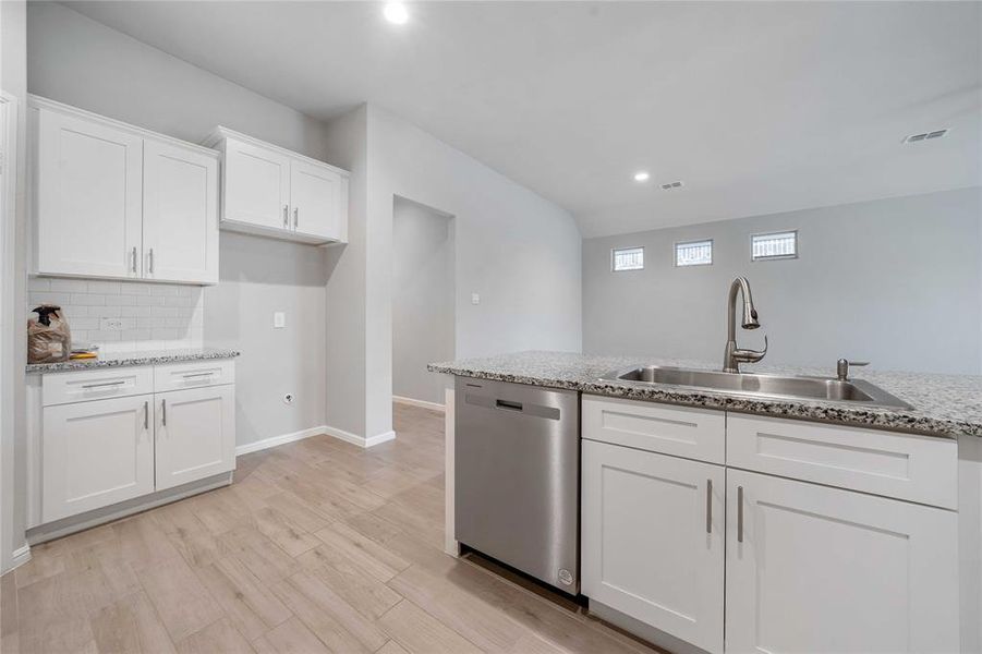 Furnished interior view inside a new home in Heritage Village, Haltom City (Image 8).