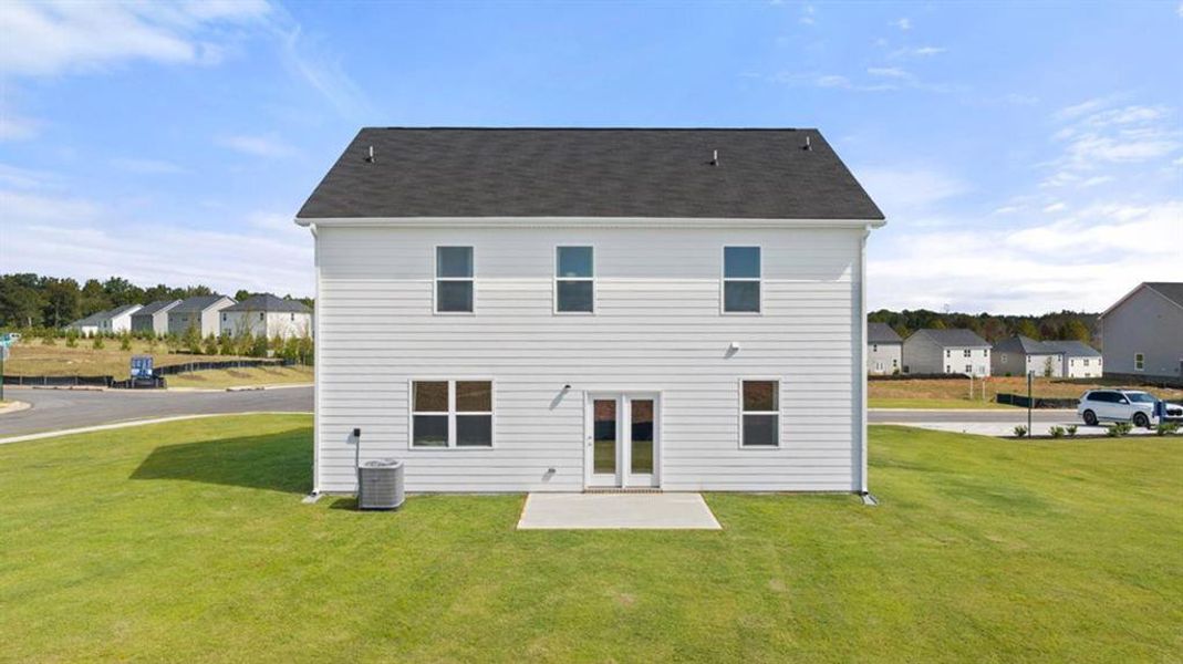 Exterior details and patio area of a home in Fox Crossing, Griffin (Image 2).