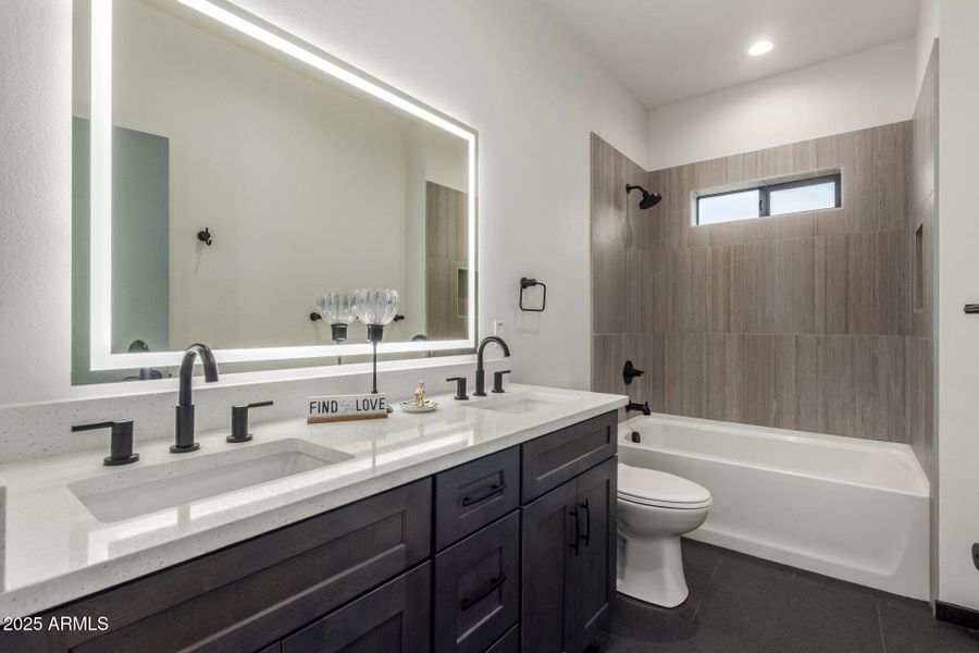 Hall Bath w/ Dual Sinks