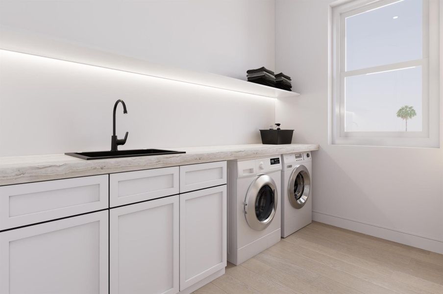 Furnished interior view inside a new home in , West Palm Beach (Image 6).