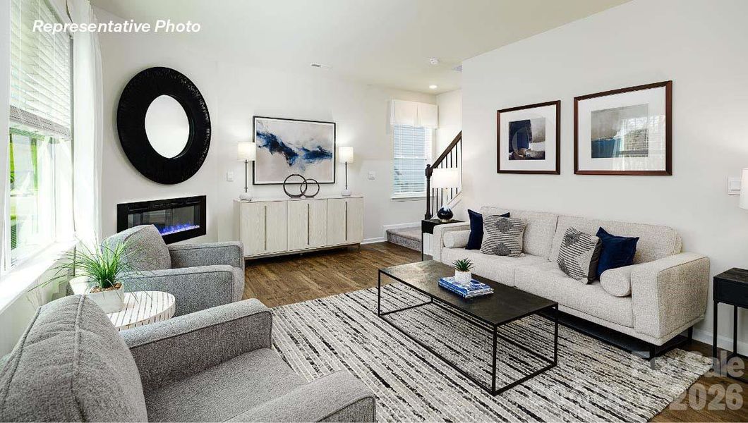Furnished interior view inside a new home in Secrest Commons, Monroe (Image 13).