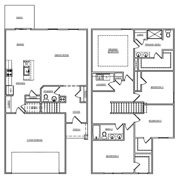 2D floor plan layout of this home in Sibley Village, Sumter, SC (Image 3).