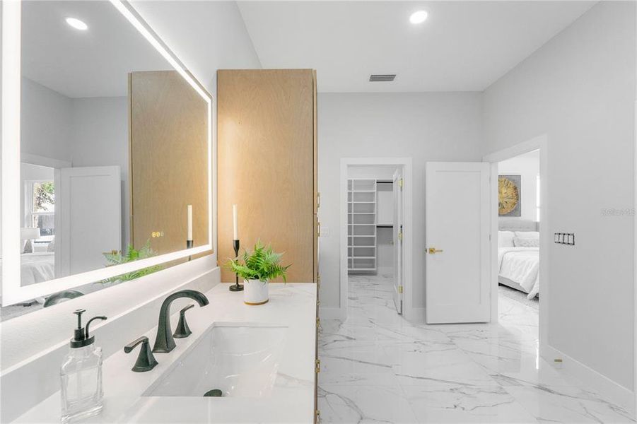 Furnished interior view inside a new home in , Tampa (Image 42).