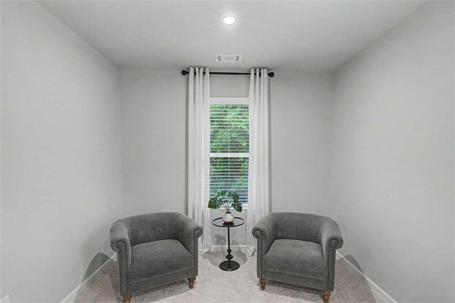 Furnished interior view inside a new home in The Reserve at Chapel Hill Phase II, Douglasville (Image 18). Furnished interior view inside a new home in The Reserve at Chapel Hill Phase II, Douglasville (Image 18).