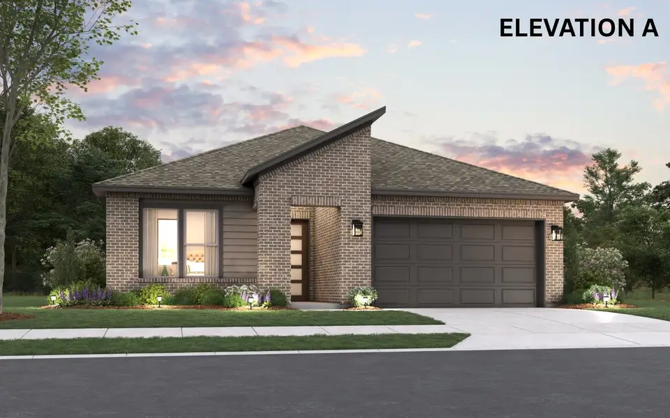 Representative exterior photo of a completed home built from the Jackson by Cambridge Homes in Ribbonwood, Aubrey, TX (Image 2). Representative exterior photo of a completed home built from the Jackson by Cambridge Homes in Ribbonwood, Aubrey, TX (Image 2).