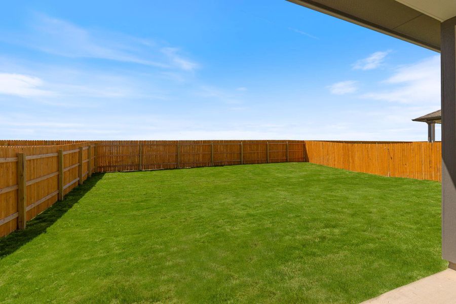 Private Backyard of Home Private Backyard of Home