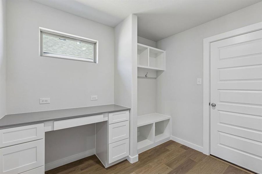 Home Management Center in the Harrison home plan by Trophy Signature Homes – REPRESENTATIVE PHOTO